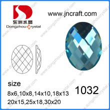 Высокое качество свободные ДЗ-1032 овальный стеклянный камень для сумки